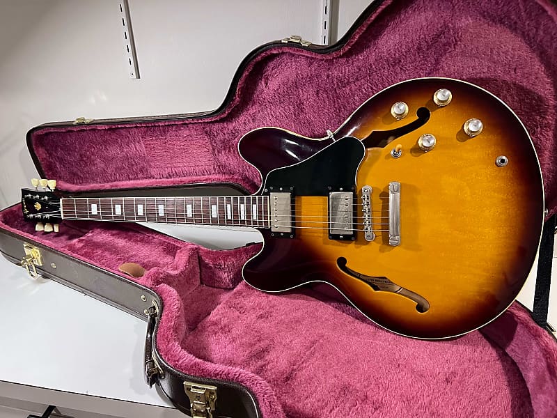 1989 Greco SA-700 Super Real Semi-Hollow ES 335 Tobacco Burst - Japan  Fujigen Made | Reverb