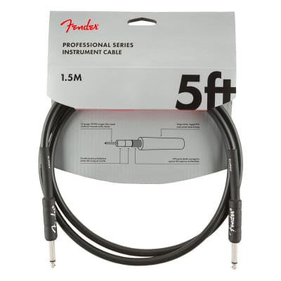Fender Professional Series Straight / Straight TS Instrument Cable - 5'