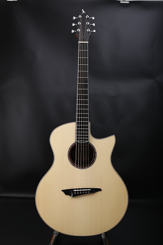 Avian Songbird Deluxe 5A Natural All-solid Handcrafted Indian Rosewood Acoustic Guitar image 1