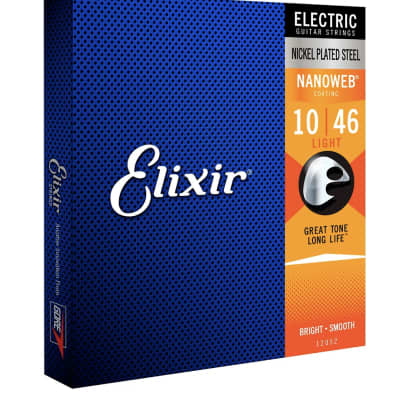 Elixir Strings Electric Guitar Strings w NANOWEB Coating 10-46 image 1