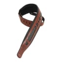 Levy’s PM31-WAL 3" Veg Tan Leather Guitar Strap - Walnut