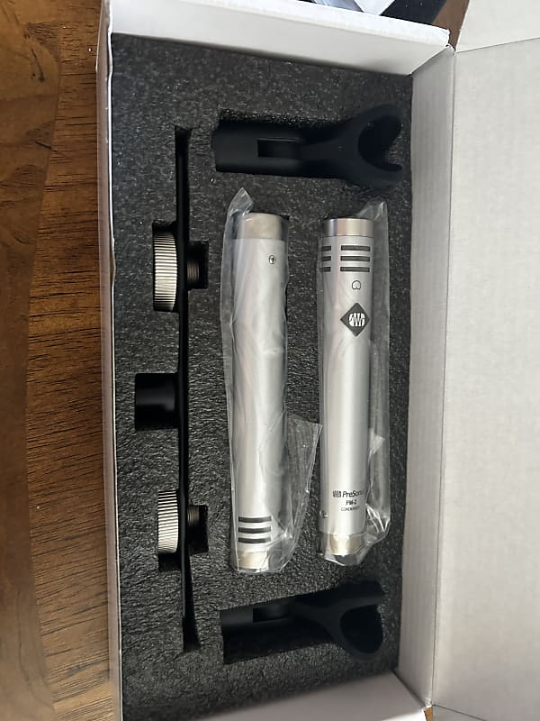 PreSonus PM-2 Small Diaphragm Cardioid Condenser Microphone Stereo Pair 2019 - Present - Nickel image 1