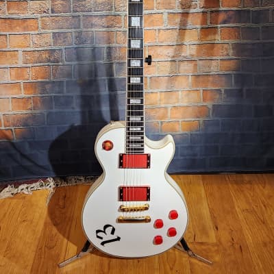 Epiphone Les Paul Custom, Arctic White with James Hetfield EMG 