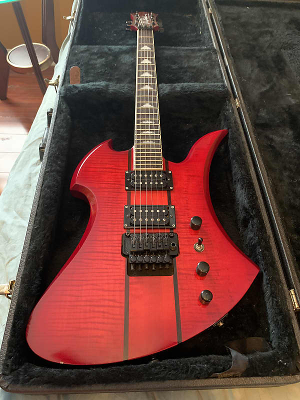 B.C. Rich Mk3 Mockingbird with Floyd Rose Transparent Cherry | Reverb