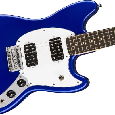 Fender Squier Bullet Mustang HH IMPBL 2018 Blue image 3