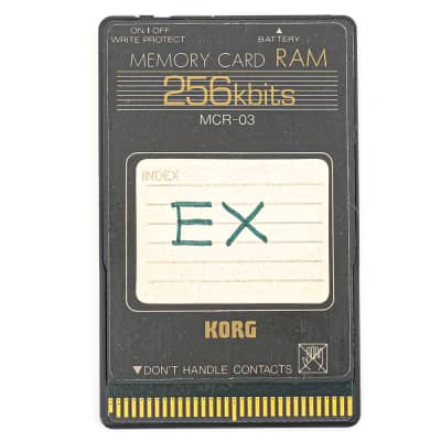 Korg MCR-03 Memory Card 256kbits 256 Kbits RAM with Plastic Case