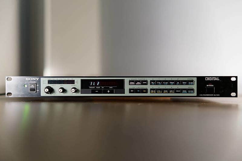 Sony MU-R201 アナログリバーブ Sony MU-R201 2 Channel Digital Reverberator Digital Reverb
