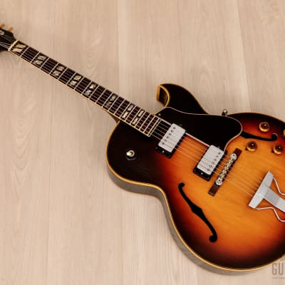1968 Gibson ES-175 D Vintage Archtop Electric Guitar Sunburst w/ Pat # Pickups, Case image 14