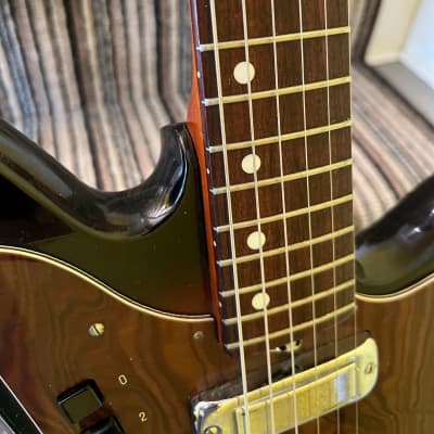 Goya Panther S2 Solid Body Electric Made by Galanti in Italy OHSC 1967 - Sunburst image 6