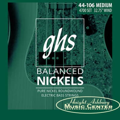 GHS Balanced Nickel Short Scale Electric Bass Strings Medium Gauge 44-106 image 2