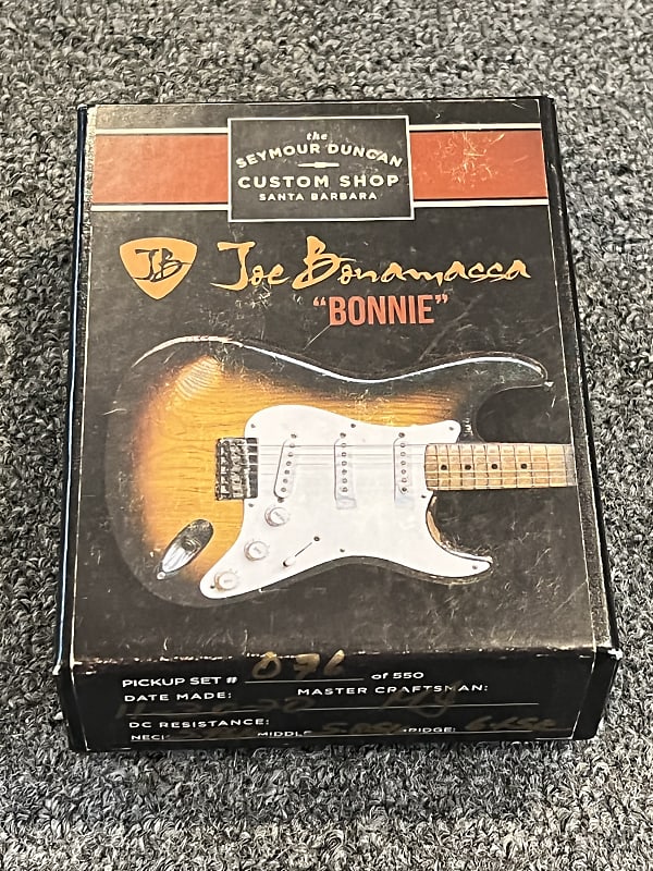 Seymour Duncan Joe Bonamassa Bonnie '55 Strat Single Coil 3-piece Pickup  Set Non-aged White 550 made