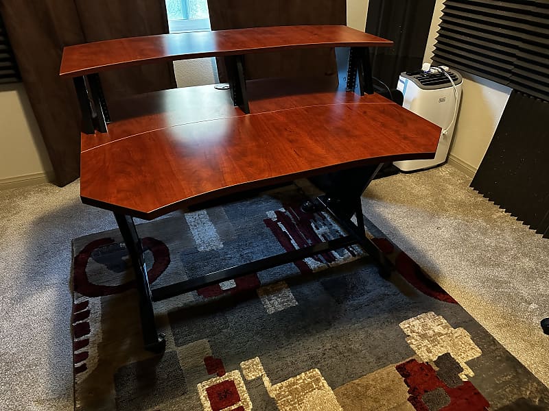 Studio Trends 46” Studio Desk 8 Rack Space Cherry Reverb