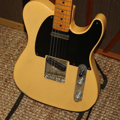 Fender Custom Shop 60th Anniversary Series Broadcaster 2010 Heavy Relic Nocaster Blond image 4