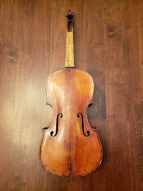 Baroque Violin for Restoration, attributed Saxon, mid-19th Century image 1