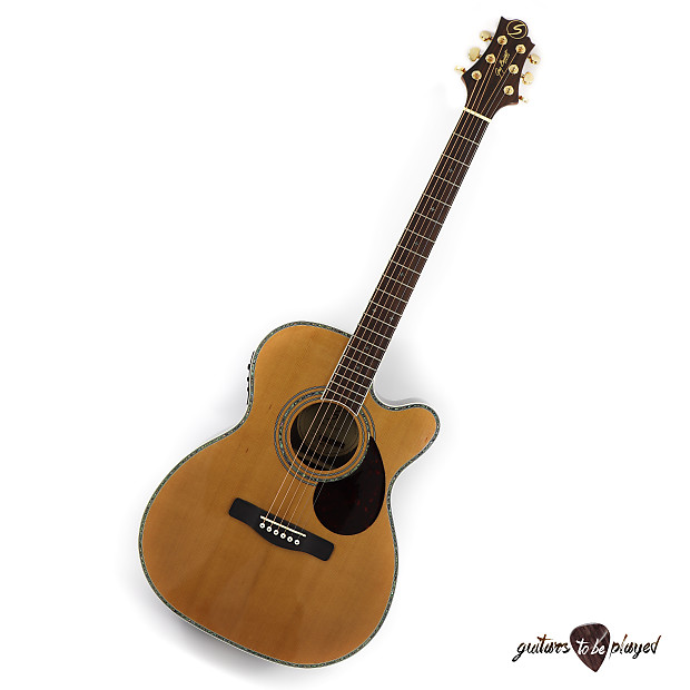 Samick Greg Bennett Design OM8CE Orchestra Cutaway Acoustic Electric Guitar