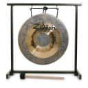 Zildjian 12" Traditional Gong Table Top Stand Bundle with Gong, Stand, Mallet P0