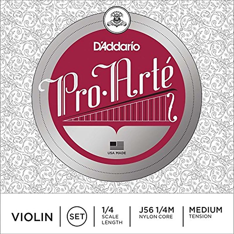 D'Addario Pro-Arte Violin String Set, 1/4 Scale, Medium Tension image 1