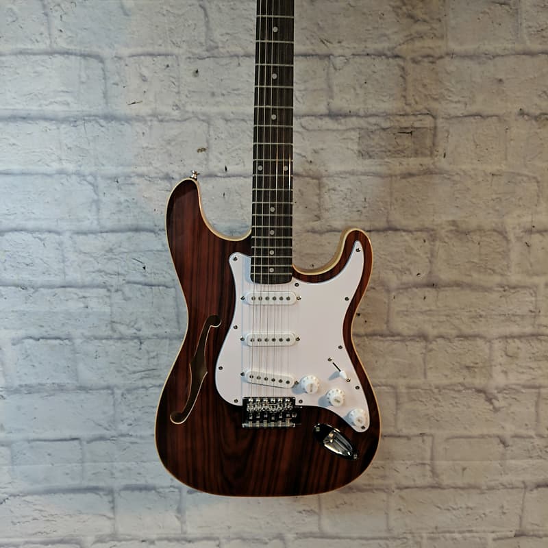 Cozart Semi Hollow Strat Style Electric Guitar image 1