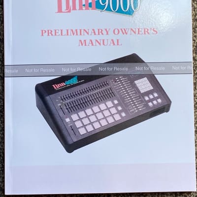 Linn 9000 Operating Manual
