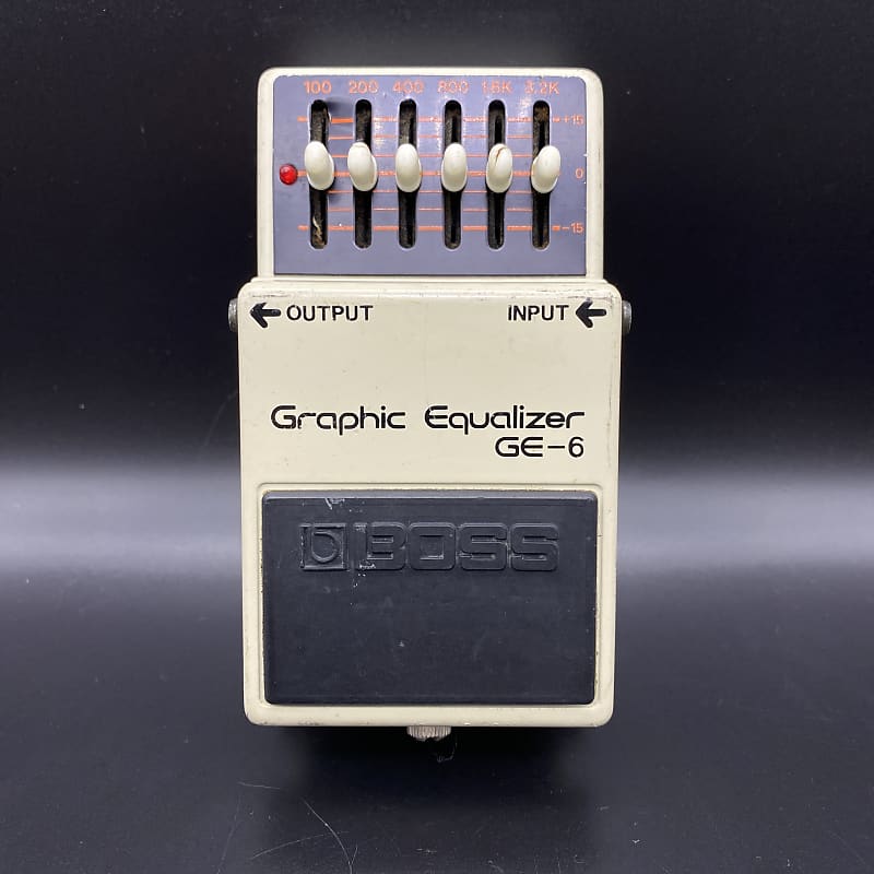 BOSS  Graphic Equalizer  GE-6　ヴィンテージ Boss GE-6 Graphic Equalizer (August 1980, Black Label, Made