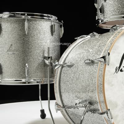 Sonor Vintage Series 3pc Shell Pack 13/16/22 (No Mount)- Vintage Silver Glitter image 5