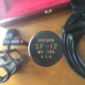 Speiden SF-12 Stereo Ribbon Microphone Kit, No. 145, with Box, Cables, and Royer Shock Mount image 2