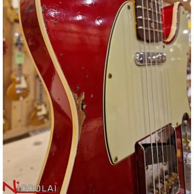 Fender Custom Shop Limited Edition '60 Tele Heavy Relic Aged Candy Apple Red Over 3-Color Sunburst image 2