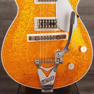 Gretsch - G6129T-89VS Vintage Select ‘89 Sparkle Jet™ with Bigsby®, Rosewood Fingerboard, Gold Sparkle for sale