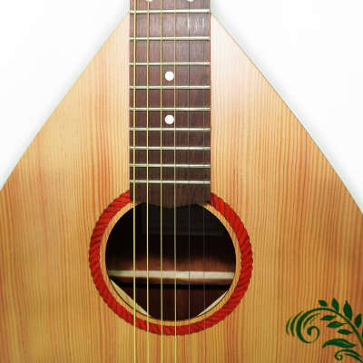 Nice Ukrainian Folk Classical Acoustic Guitar Kobza Wooden 6 strings Original Hand Painted made in Ukraine Trembita Amazing Sound! image 2