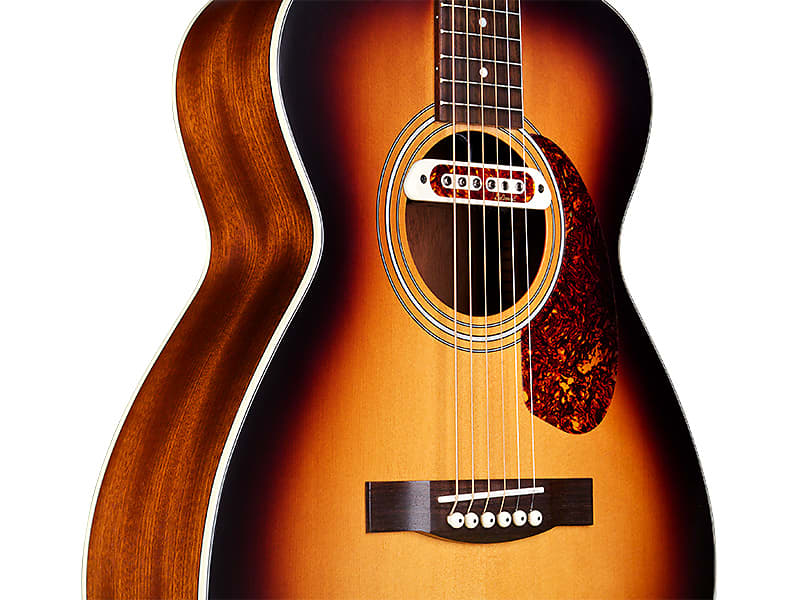 Guild M-240E Troubadour Solid Top Concert Acoustic Guitar W/ | Reverb