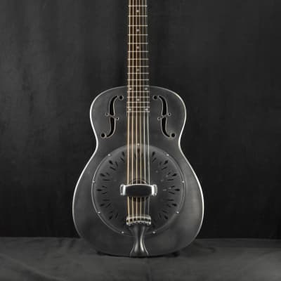 National Raw Steel 14-Fret Resonator with Chicken Foot Cover Plate image 2
