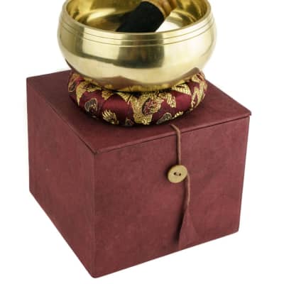 5011-L Dhyani Buddha Singing Bowl Gift Set - Music Instrument for Meditation image 2