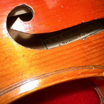 J & P Diter Luthiers Marseille 1901 Violin 4/4 image 16
