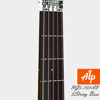 ALP RG5-101AX Foldable Headless Travel Electric 5 string Bass Aluminum Alloy CNC image 5