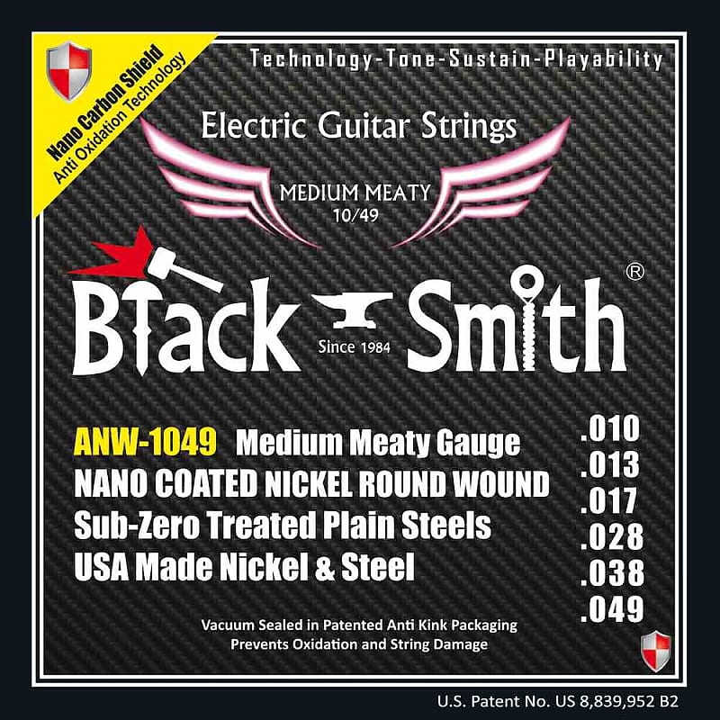 Black Smith électrique 10-49 coated - Jeu de cordes guitare électrique image 1