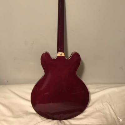 KC Semi Hollow Electric Guitar in Red image 4