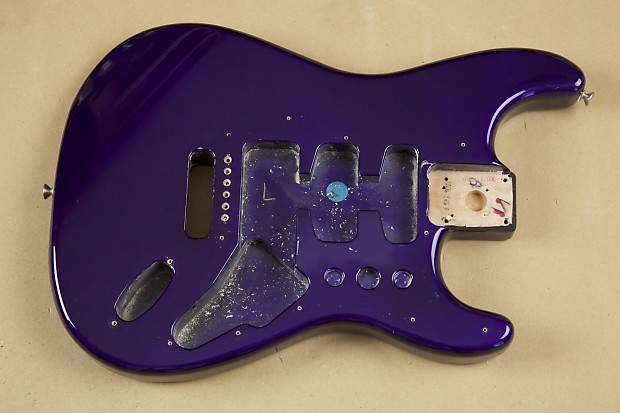 Purple shop stratocaster body