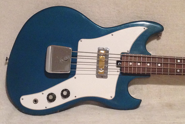 Teisco EB-100 Electric Bass Guitar Vintage Japan Gold Foil