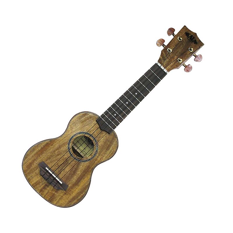 Kala KA-MSG Curly Mango Soprano Ukulele, Natural Gloss (RRP £235