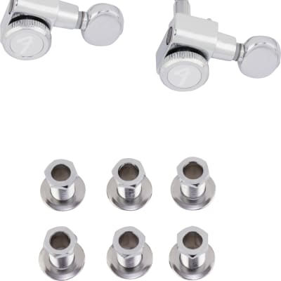 FENDER - Fender Staggered Locking Tuners with Vintage-Style Buttons  Polished Chrome (6) - 0990818500 for sale