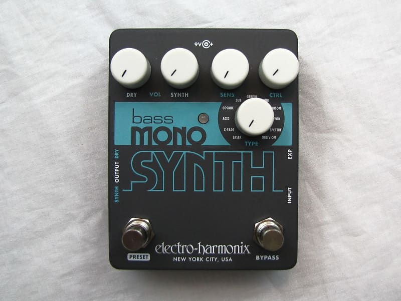 Used Electro-Harmonix EHX Bass Mono Synth Synthesizer Guitar Pedal image 1
