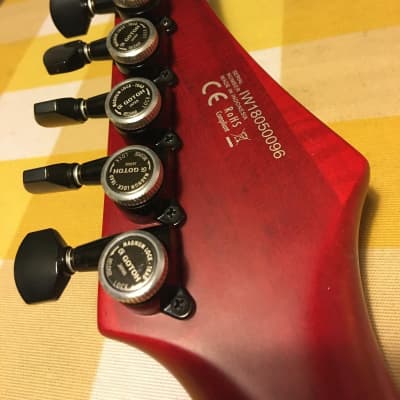 Solar Guitars A2.6 G1 TBR 2020 - Trans blood red + GOTOH locking tuners image 3