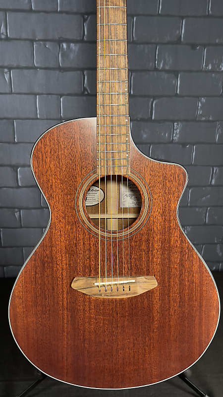 Breedlove Discovery Collection Wildwood Concert Satin CE Solid Wood - African Mahogany image 1