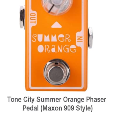 Tone City Summer Orange TC-T12 Phase EffEct Pedal Maxon 909 Style Ships Free image 4