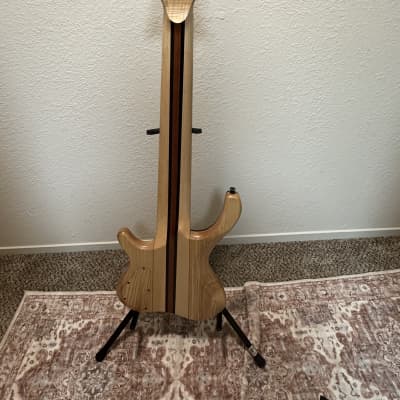 Mg Bass Desert Buckeye Burl 8 string bass image 4