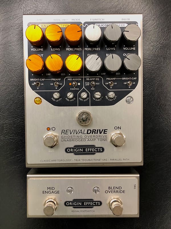 Origin Effects RevivalDRIVE w/optional REVIVAL footswich preamp pedal image 1