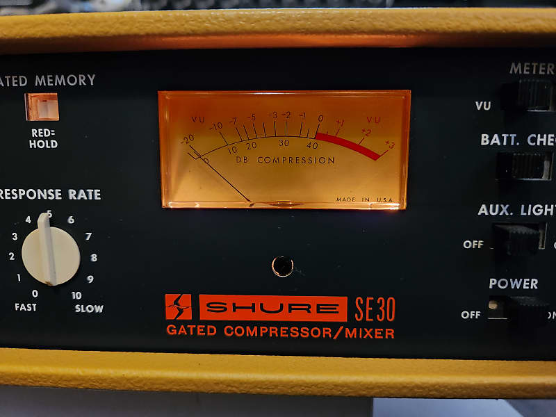Shure SE30 Gated Compressor Mixer Limiter with Rackmount Kit Reverb