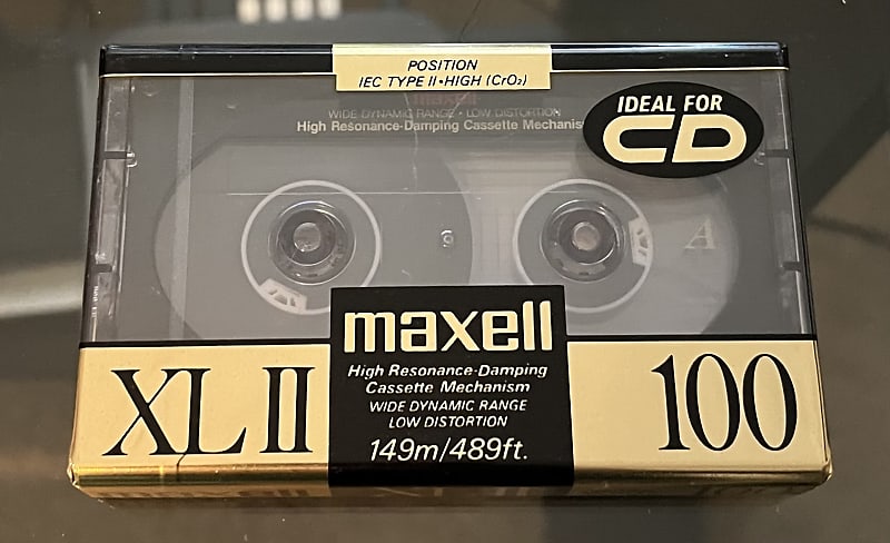 Maxell XLII 100 Minute High Bias Cassette NEW