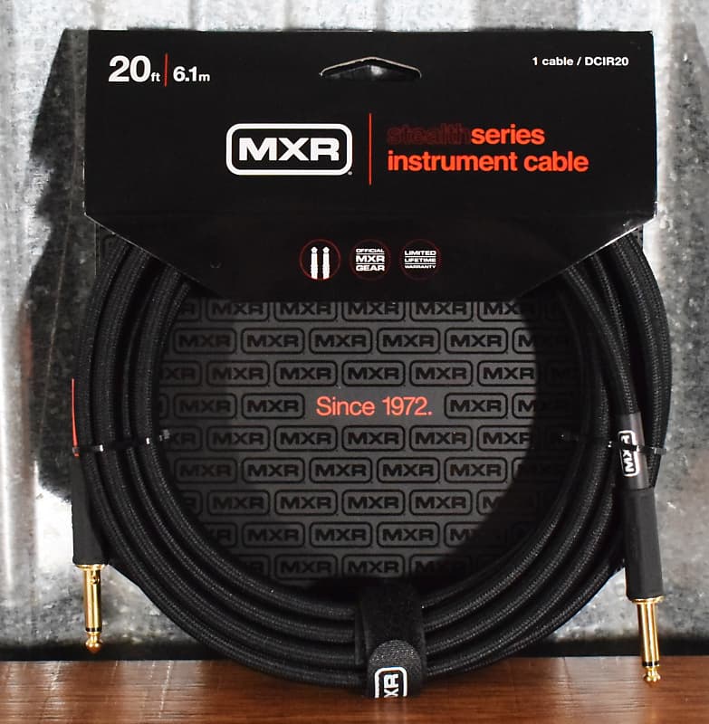 Dunlop MXR DCIR20 20' Instrument Cable with Silent Switch image 1