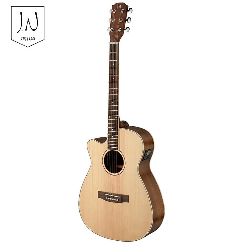 James Neligan ASY-ACE LH Auditorium Solid Spruce Top 6-String Acoustic-Electric Guitar - Left Handed image 1